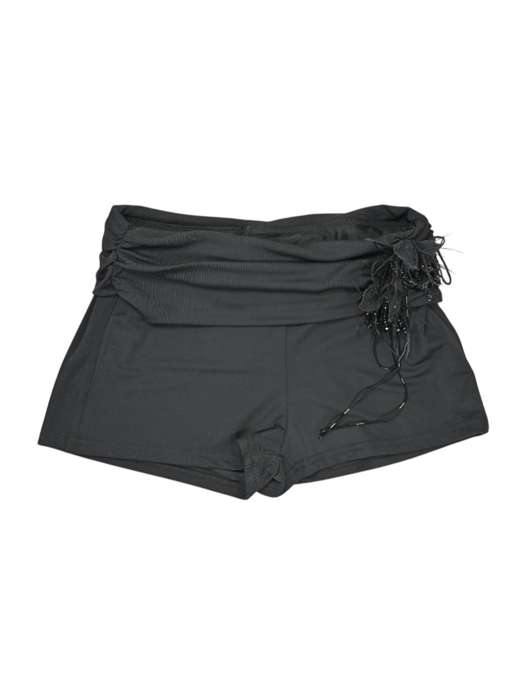 White Fox Boutique Let's Ride Mini Shorts in Black